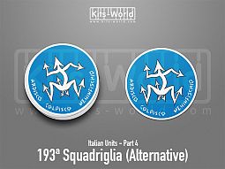 Kitsworld SAV Sticker - Italian Units - 193ª Squadriglia (Alternative) W:100mm x H:100mm 